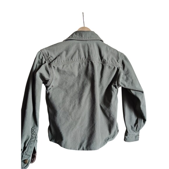 Carhartt Button Up WorkWear Jacket Youth size Small Chore Barn Western - Picture 2 of 2